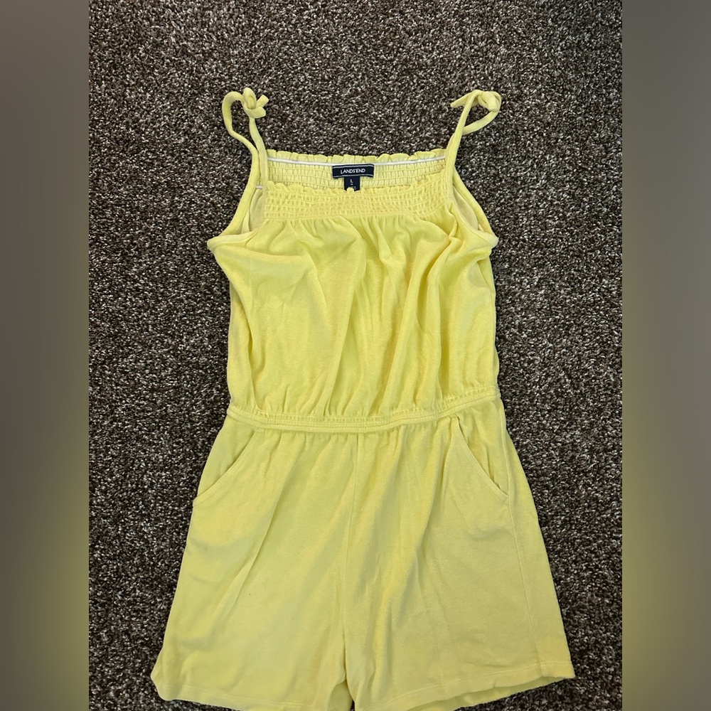 Lands End Terry Cloth Romper